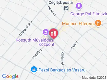 Félegyházi Pékség 33. sz. mintabolt Cegléd a térképen