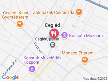 Félegyházi Pékség 83. sz. Mintabolt Cegléd a térképen