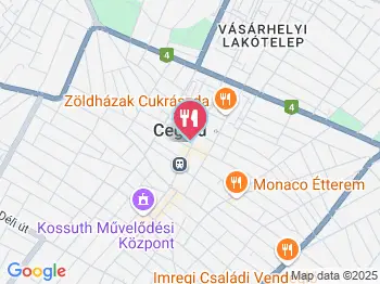 Fodor Fagyizó Cegléd a térképen