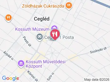 George Pal Mozi Büfé Cegléd a térképen