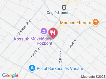 Gezim Pékség Cegléd a térképen