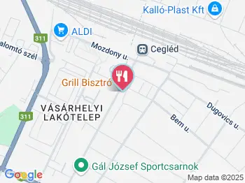Grill Bisztró Cegléd a térképen