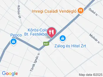 Kék-Narancs Vendéglő és Panzió Cegléd a térképen