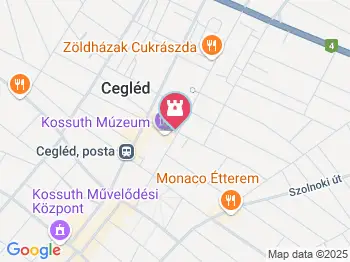 Kossuth Múzeum Cegléd a térképen