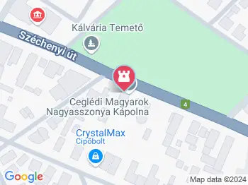 Magyarok Nagyasszonya Kápolna Cegléd a térképen