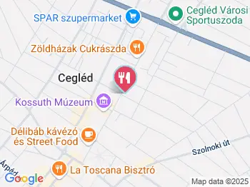 Mákvirág Bisztró Cegléd a térképen