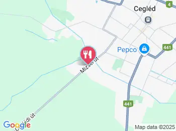 Nádas Panzió étterme Cegléd a térképen