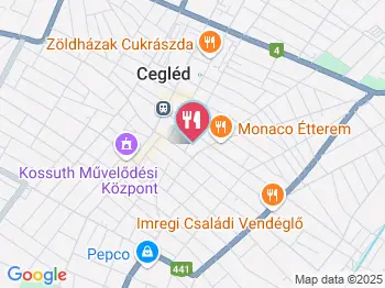 Park Büfé Cegléd a térképen