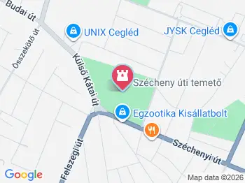 Református Öregtemető Cegléd a térképen