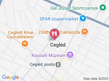 Rocco Gyrosbár Cegléd a térképen