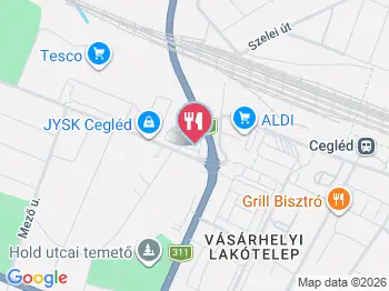 Shell Select Shop Cegléd a térképen