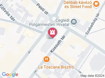 Szent Kereszt Plébániatemplom Cegléd a térképen