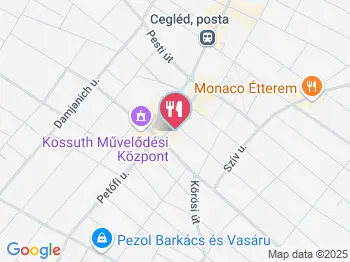 Trió Cukrászda Cegléd a térképen