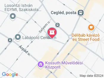 Városalapítók szobra Cegléd a térképen