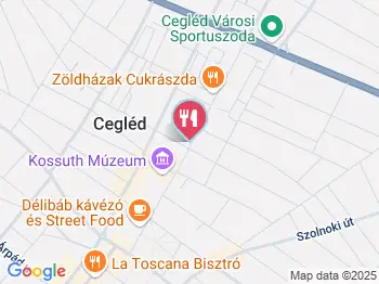 Verandás Kert Cegléd a térképen