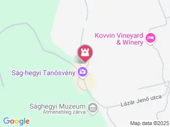 Geológiai és madártani tanösvény Celldömölk a térképen