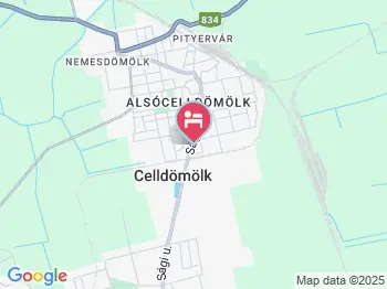 Hotel Vasvirág Celldömölk a térképen