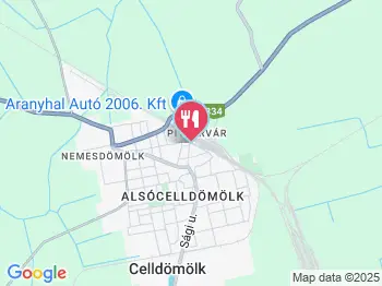 Rezgőnyárfa Vendéglő Celldömölk a térképen