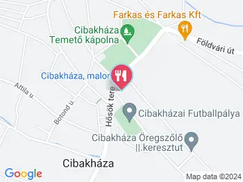 Terasz Cukrászda Cibakháza a térképen