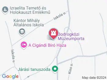 Bodrogközi Múzeumporta Cigánd a térképen