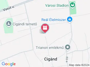 Izraelita temető & Holokauszt emlékmű Cigánd a térképen