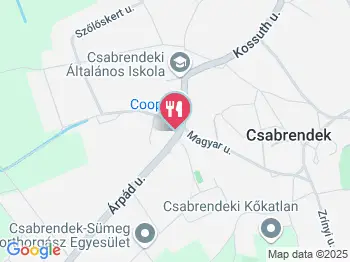 Arany Oroszlán Vendéglő Csabrendek a térképen