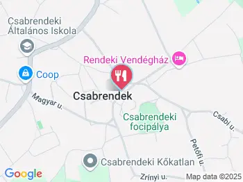 Édenkert Presszó Csabrendek a térképen