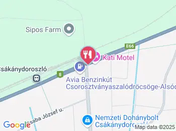 Kati Motel étterme Csákánydoroszló a térképen