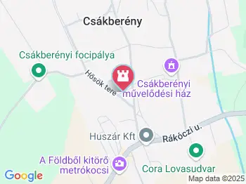 I. világháborús emlékmű Csákberény a térképen