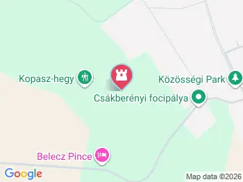 Orondi szőlőhegy Csákberény a térképen