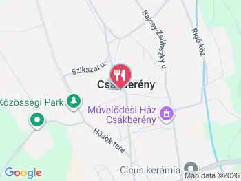 Vértes Bisztró Csákberény a térképen