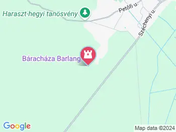 Báraczháza-barlang Csákvár a térképen