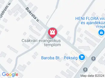 Csákvári Evangélikus templom Csákvár a térképen