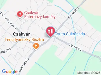 Csuta Cukrászda Csákvár a térképen