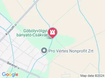 Göbölyvölgyi bányató Csákvár a térképen