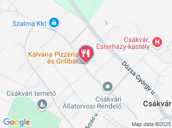 Kálvária Grillbár Csákvár a térképen