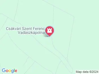 Szent Ferenc Vadászkápolna Csákvár a térképen