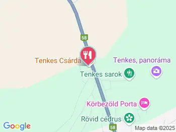 Tenkes Csárda Csarnóta a térképen