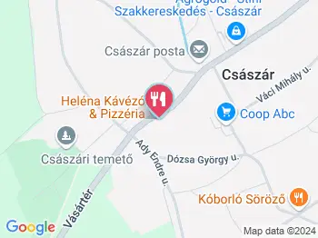 Heléna Pizzéria & Kávézó Császár a térképen