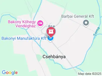 1947-1948-as ki- és betelepítések emlékszobra Csehbánya a térképen