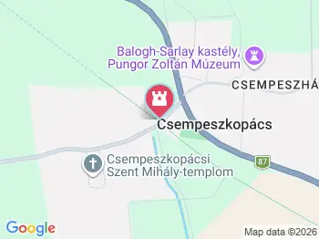 Vasúti emlékhely - volt őrház Csempeszkopács a térképen