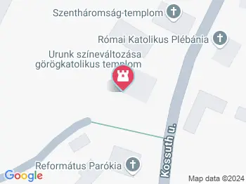 Úrszínváltozás görögkatolikus templom Csenger a térképen