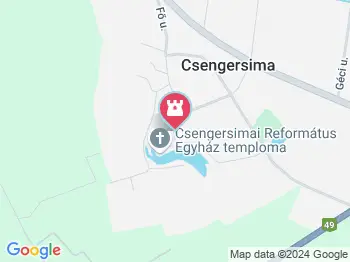 Református templom Csengersima a térképen