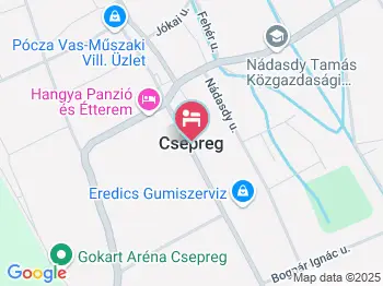 Hotel Öreg Malom Csepreg a térképen
