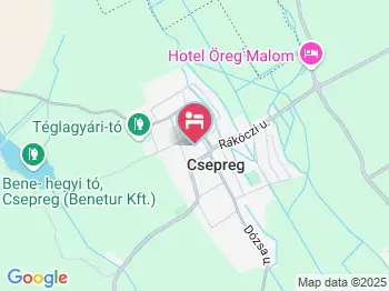Turistaház és Ifjúsági Szálláshely Csepreg a térképen