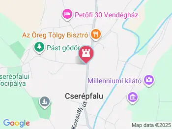 Cserépfalvi Imre Emlékszoba Cserépfalu a térképen
