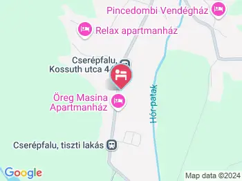 Csipke Porta Vendégház Cserépfalu a térképen
