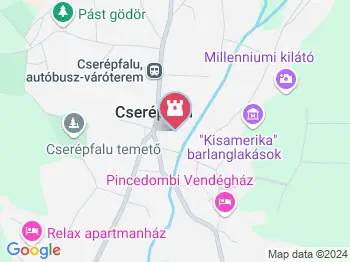 Ördögtorony Tanösvény Cserépfalu a térképen