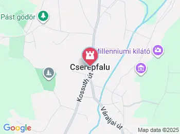 Oszlai-Tájház Cserépfalu a térképen