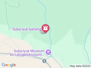 Suba-lyuk barlang Cserépfalu a térképen